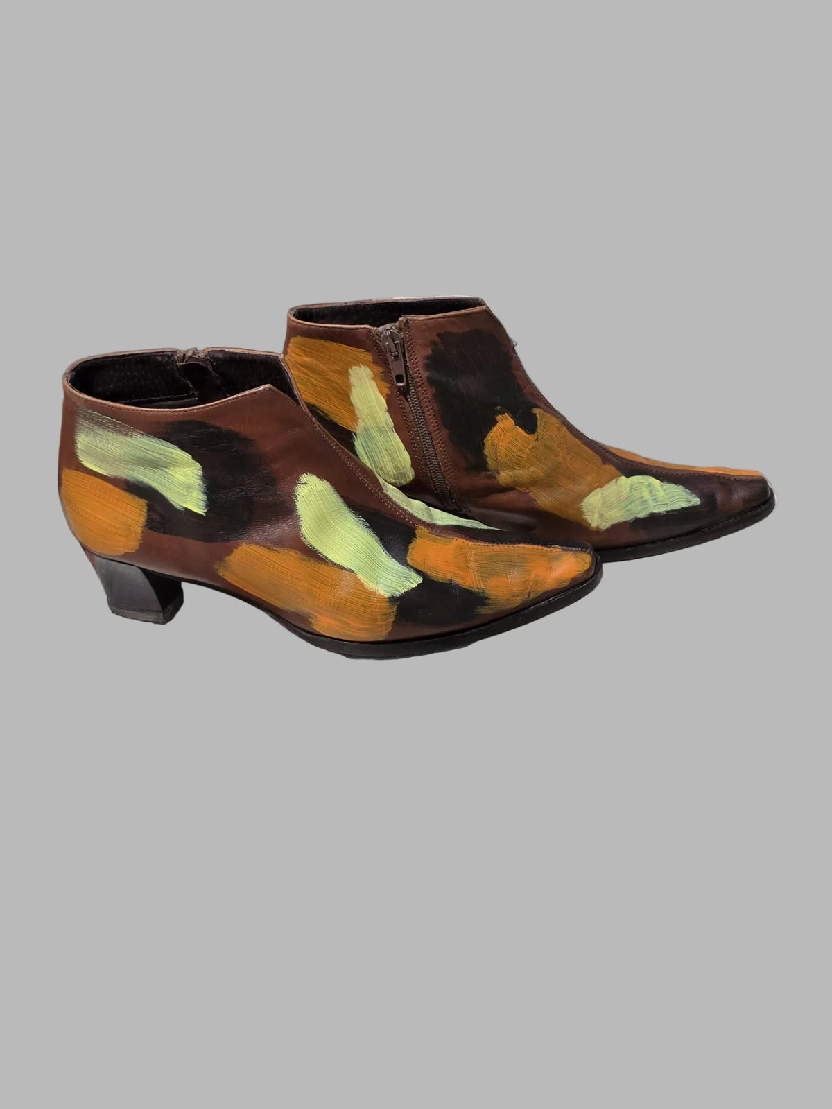 Botines vintage de cuero, Talla 38