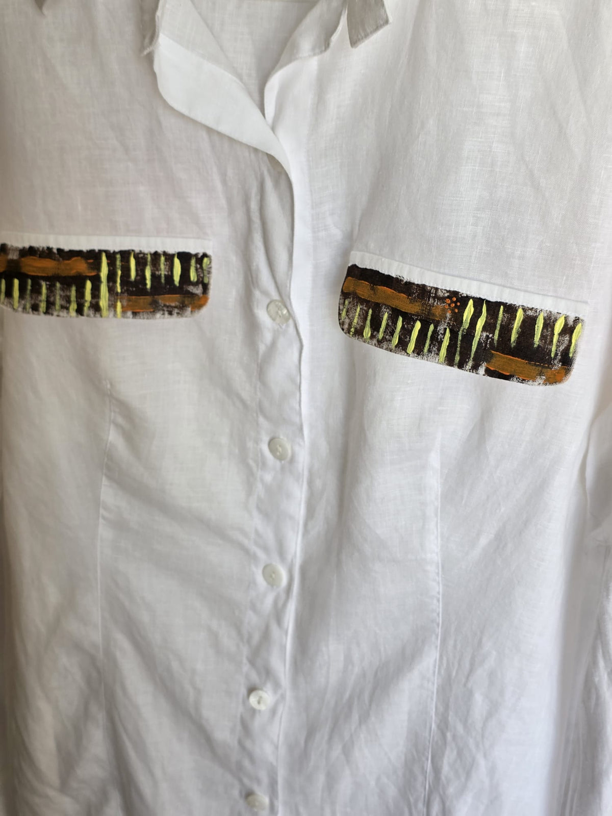 Blusa manga larga Massimo Dutti pintada, Talla 44