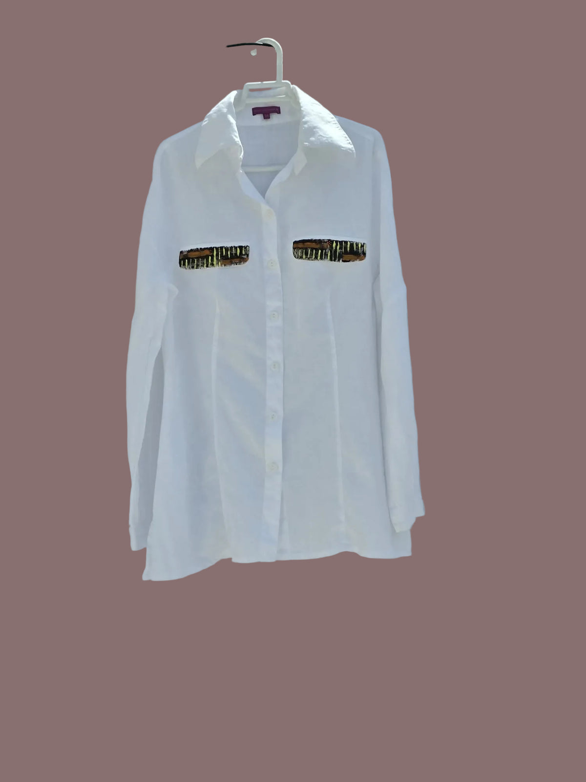 Blusa manga larga Massimo Dutti pintada, Talla 44