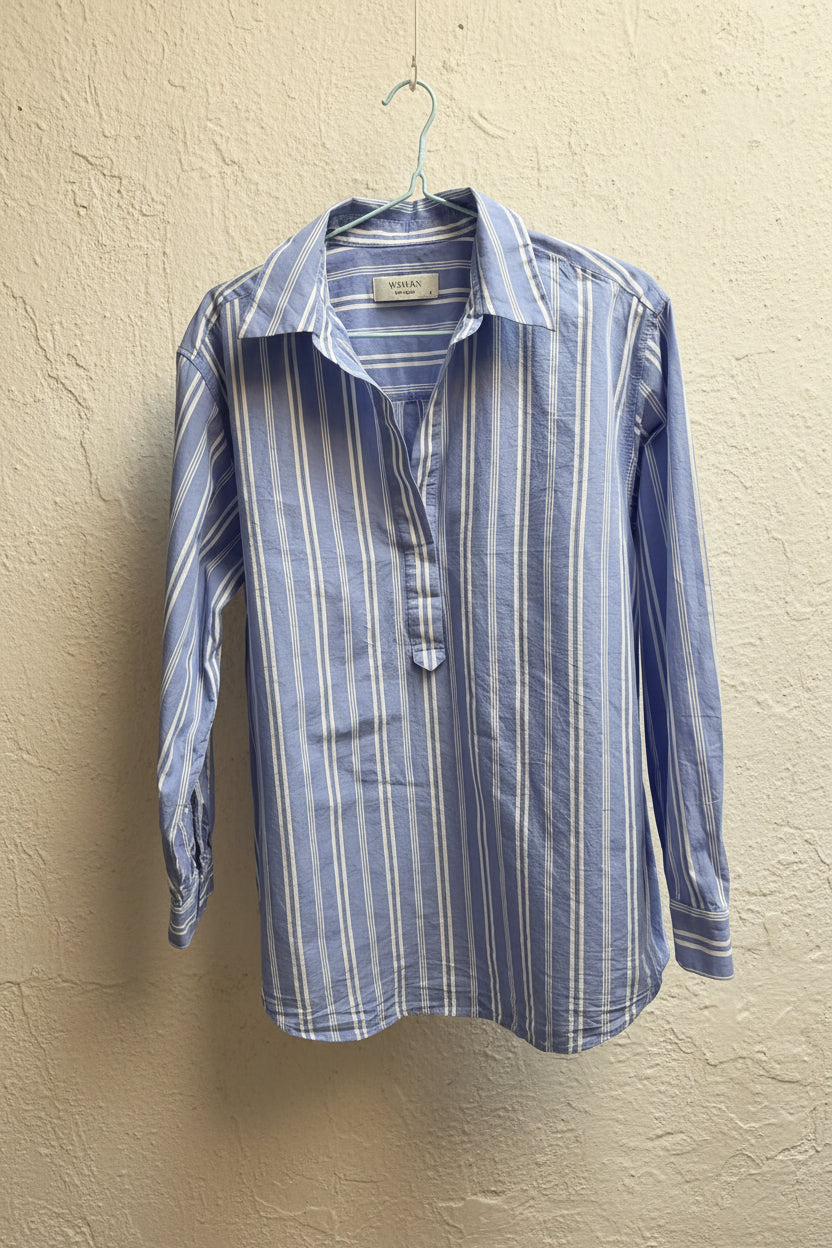 Blouse rayée verticale de la ligne Woman d'El Corte Inglés