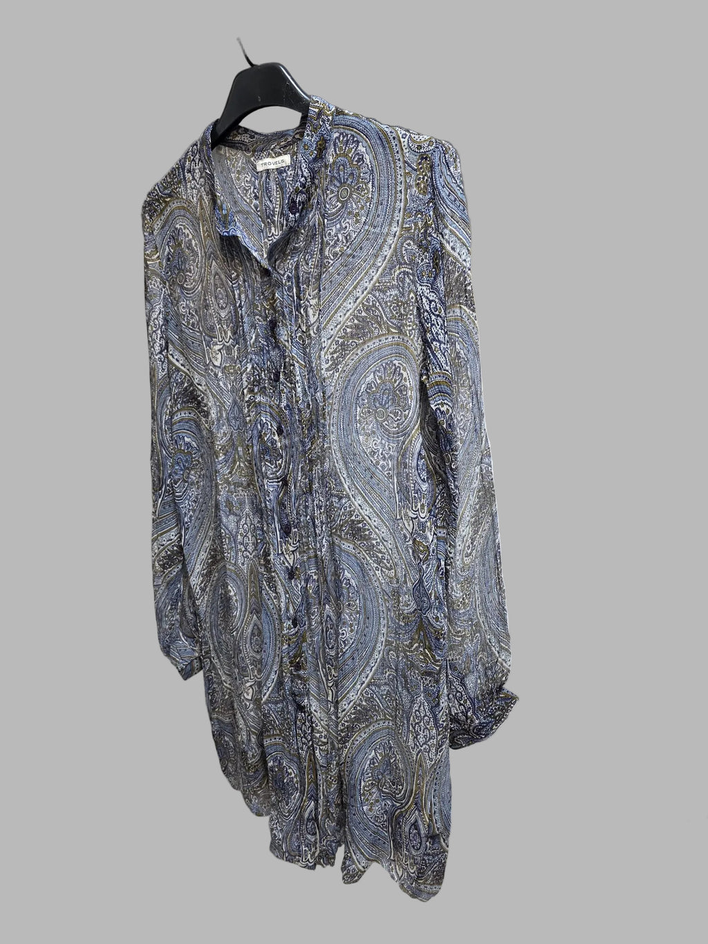 Tunika-Bluse von Trovels – 100 % Seide