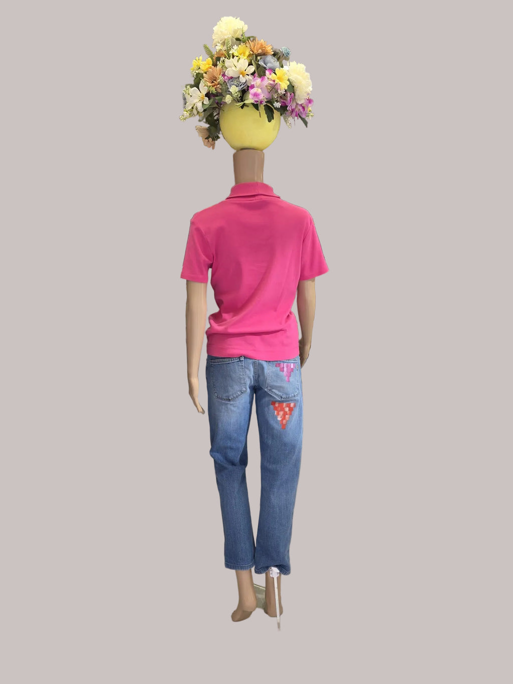Vaquero Scalpers mujer pintado a mano, talla 42