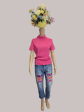 Vaquero Scalpers mujer pintado a mano, talla 42